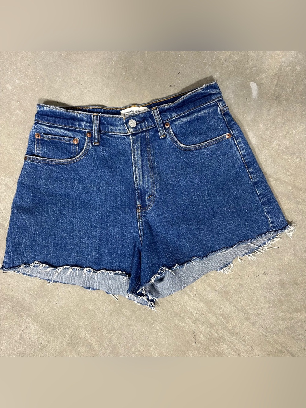Abercrombie & Fitch Curve Love Denim Shorts